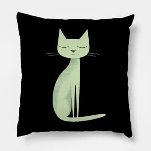 Mid-Century Modern CAT Pantries Pillow