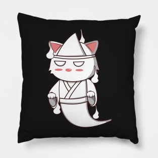 Kawaii Yurei Ghost Cat Pillow