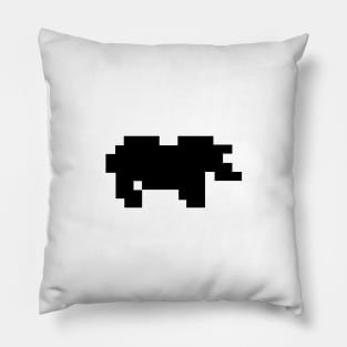 hino animal sillhouette pixel. Pillow