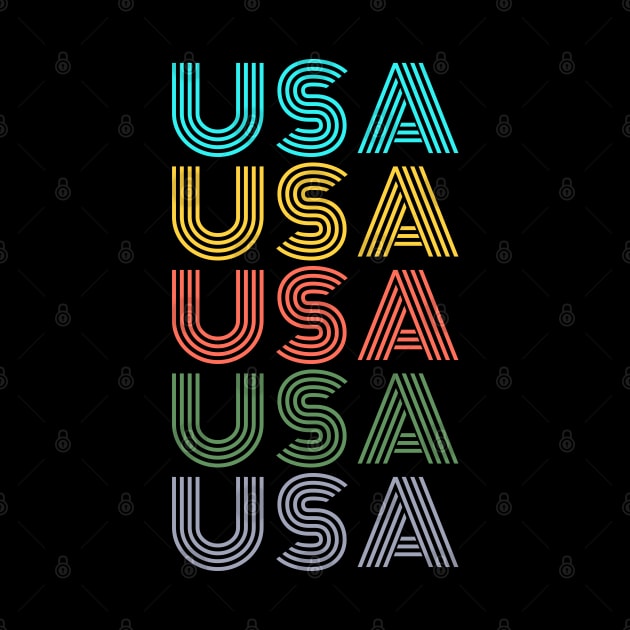 USA VINTAGE RETRO CLASSIC U.S.A INDEPENDENCE DAY 4TH JULY by CoolFactorMerch