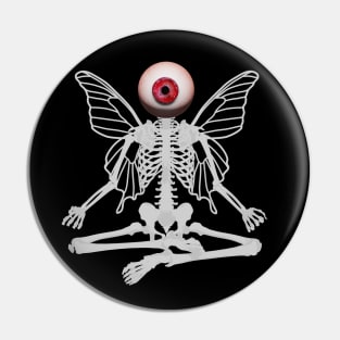 One Eye Skeleton Fairy Pin