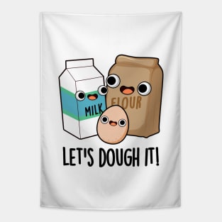 Let's Dough It Cute Baking Pun Tapestry