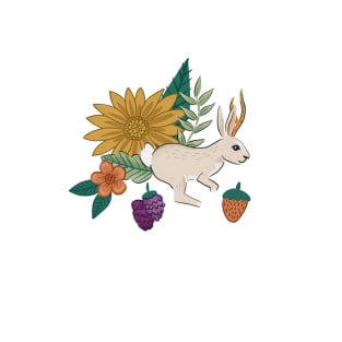 Floral Jackalopes T-Shirt