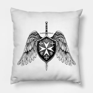 Guardians of Valor: Knights Hospitaller Symbol Pillow