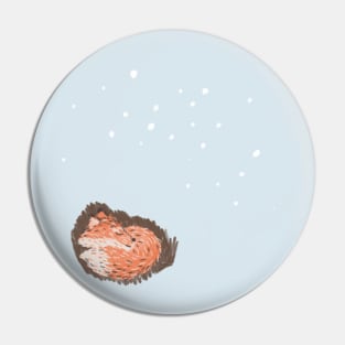 Sleeping Fox Pin