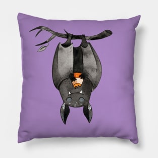 Halloween bat with candy Pillow
