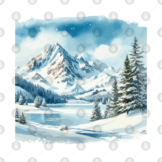 Winter Mountains by Siha Arts