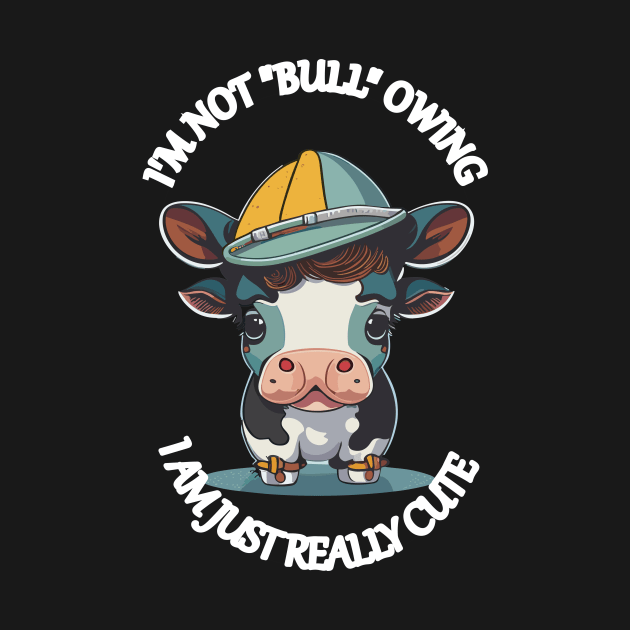 Cute baby cow funny quote by Devshop997