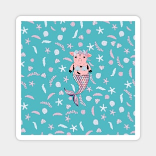 Pig Mermaid Magnet