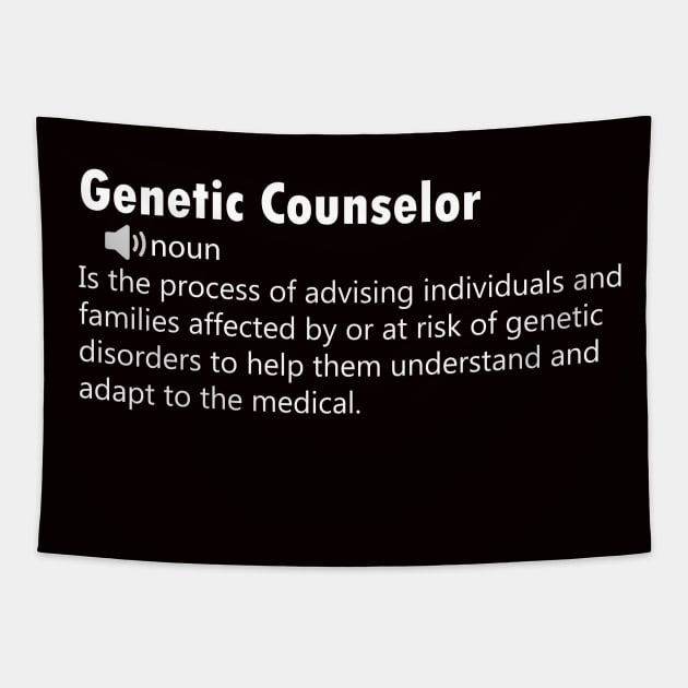 Funny Genetic Counselor - Definition Tapestry by FircKin