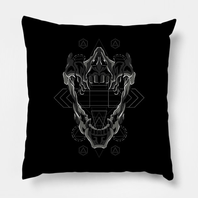 skull mounth Pillow by SHINIGAMII