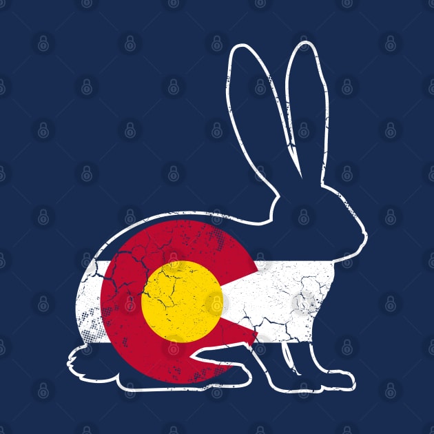 Colorado Flag Rabbit Bunny by E