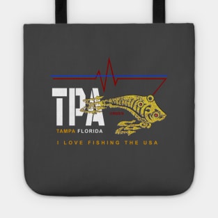 TPA, Tampa FL., i love fishing the USA Tote