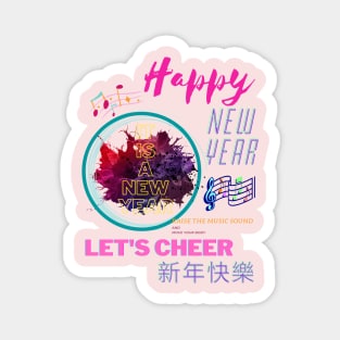 CHEER, IT'S NEW YEAR! Magnet
