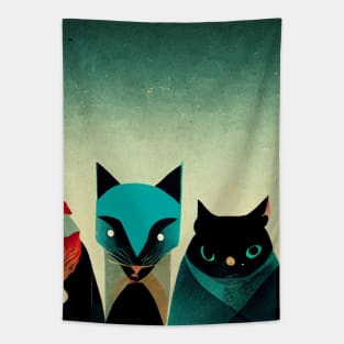 Abstract Animals All Together Tapestry