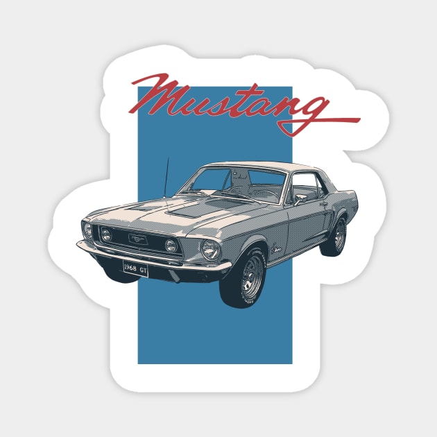 Ford Mustang GT Magnet by Joshessel