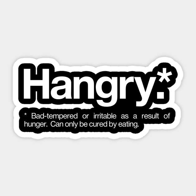 Dessous De Verre Drôle – Définition Hangry, Faim = Colère, Idéal Pour Amis Foodies, 9x9 Cm