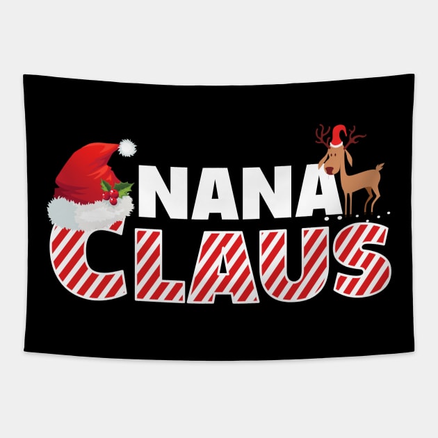 Nana Claus - Matching Family Christmas Gift Tapestry by TeeSky