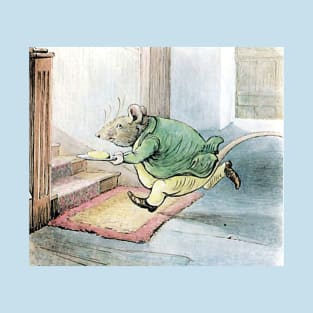 Rat Escaping with Butter - Tale of Samuel Whiskers - Beatrix Potter T-Shirt