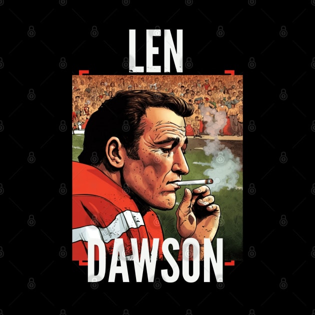 Len Dawson Halftime smoke cigarettes , Kansas city chiefs by Nasromaystro