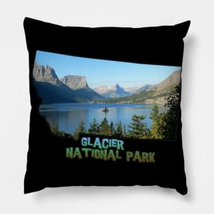 Montana State Outline (Glacier National Park) Pillow