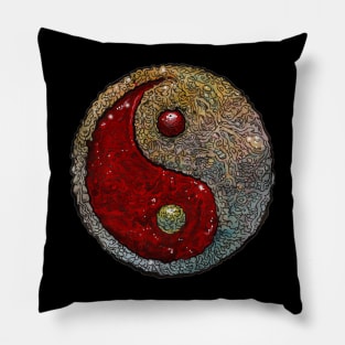 Zombie Yin Yang Pillow