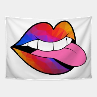 Rainbow Prism Mouth Tapestry