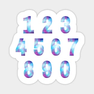 Galaxy Numbers Magnet