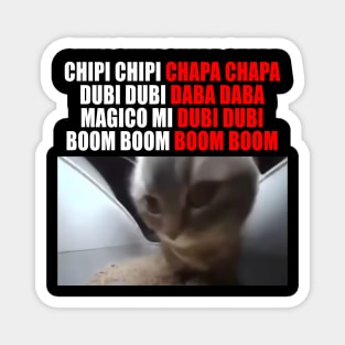 Chipi Chapa Cat Meme Magnet