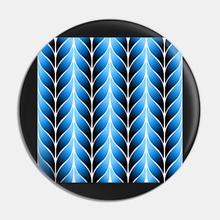 Blue Black Leaf Tile Pattern Pin