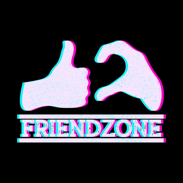 Friend Zone Anaglyph by BestsellerTeeShirts