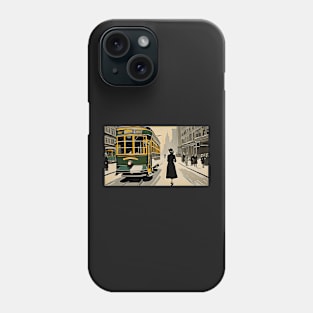 The Art of Trams - New Realism Style - Mugs For Transit Lovers Phone Case