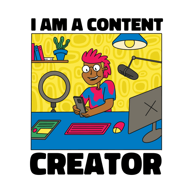 Content Creator P R t shirt by LindenDesigns