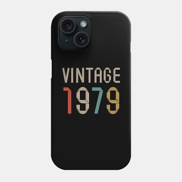 Vintage 1979 43  years old birthday Phone Case by hoopoe