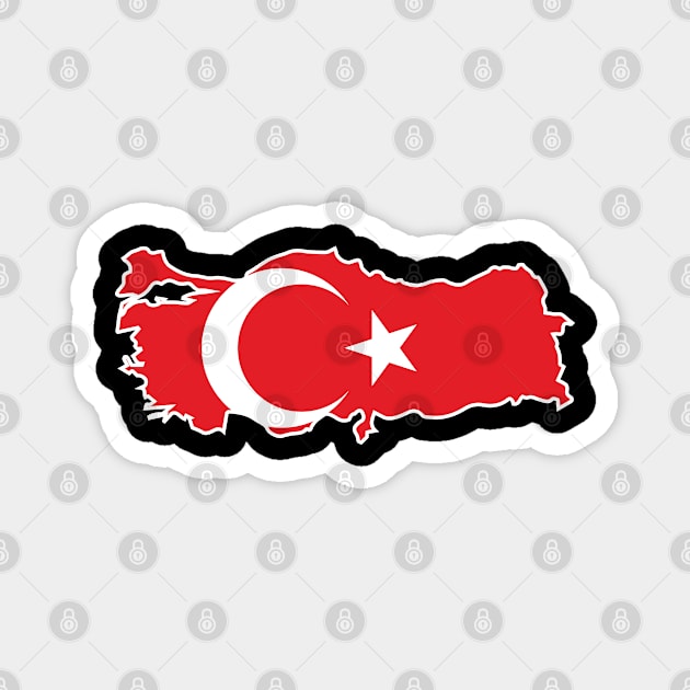 Turkey map flag designs Magnet by D_designs