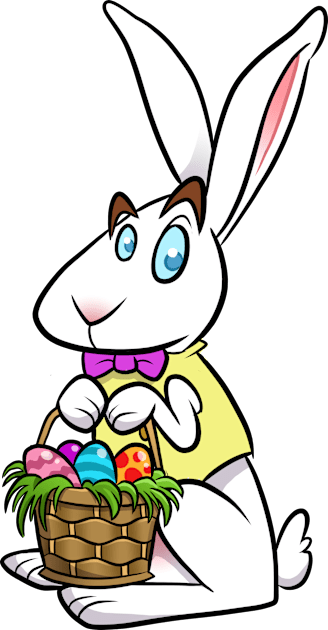 Easter Bunny Kids T-Shirt by binarygod