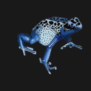 Blue Poison Dart Frog Drawing T-Shirt