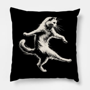 Moonwalk Cat Pillow