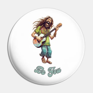 Tie Dye Hippie Funny Be You Quote - Funny Hippie Saying Pin