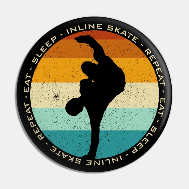 Inline Skate Agressive Pin by Sachpica