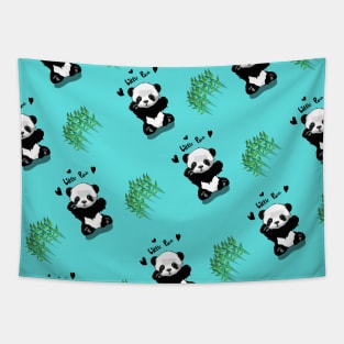 Pattern little panda Tapestry