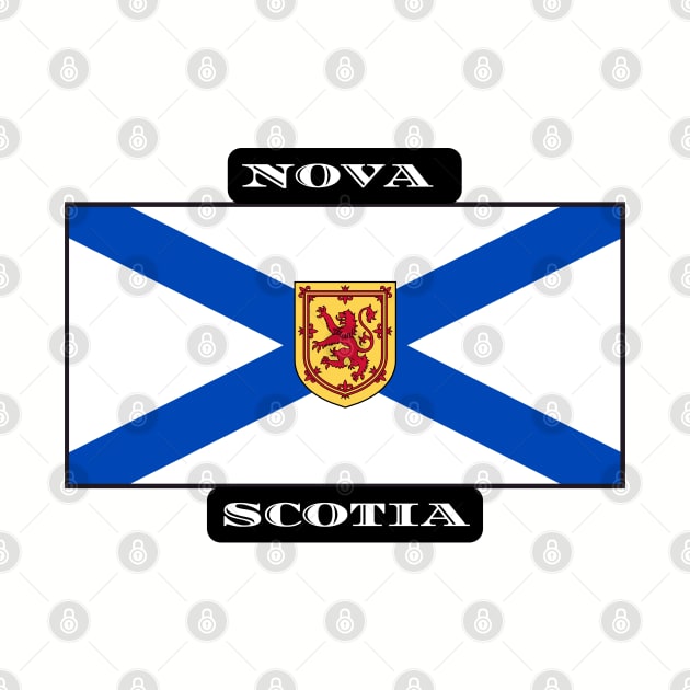 Nova Scotia Flag T-Shirt Ocean Playground Bluenose Home by SailorsDelight