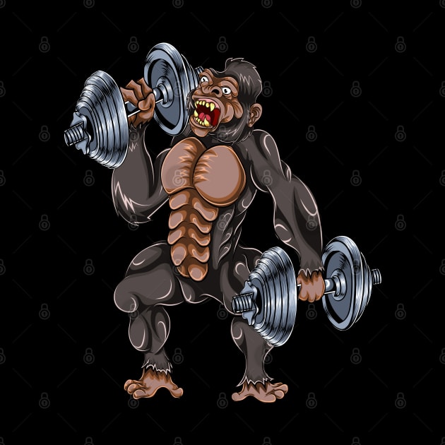 Gorilla Biceps Curls Workout by ShirtsShirtsndmoreShirts