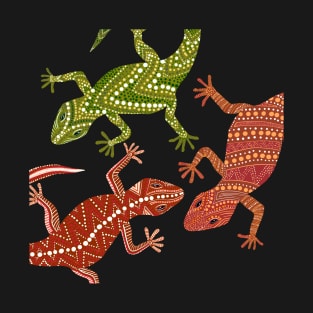 A Gathering of Three Geckos T-Shirt