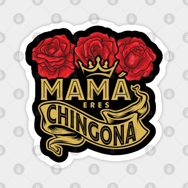 mama guerrera Magnet by PaperHead