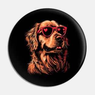 Cute Golden Retriever Pin