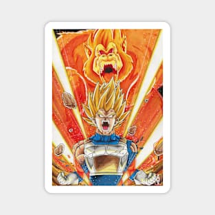 SSJ Vegeta Magnet for Sale by jixelpatterns