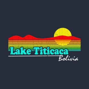 Funny - Lake Titicaca, Boliva (80's vintage look) T-Shirt