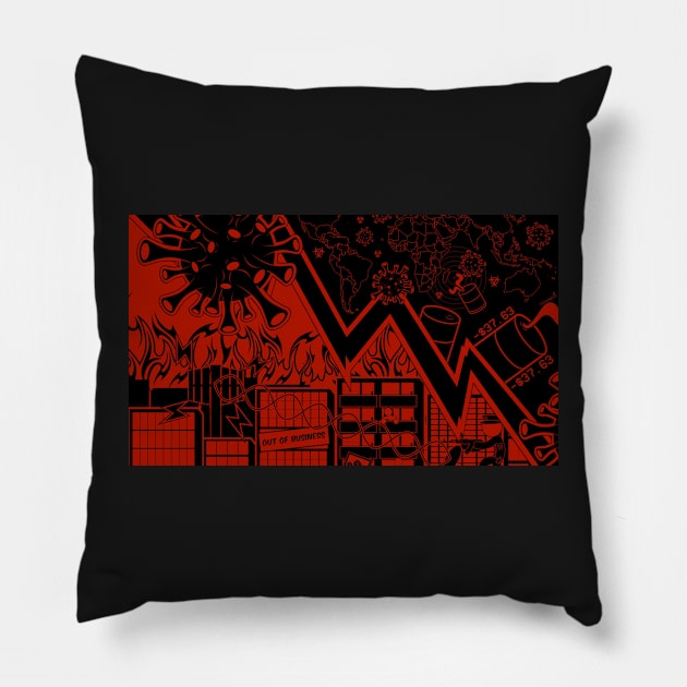 2020 OVERKILL Cover Art Pillow by MOULE