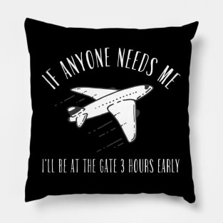 Air Travel At The Gate Pillow